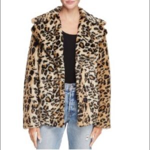 AQUA brand faux fur coat NWT